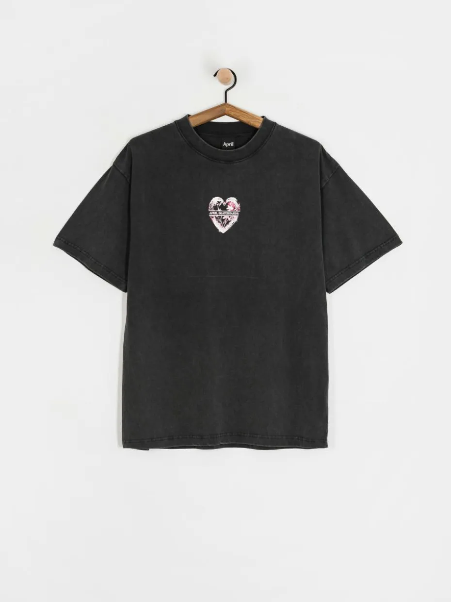April Skateboards Heart T-Shirt