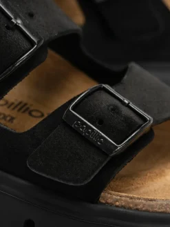 Birkenstock Arizona Chunky Suede Narrow Wmn Flip Flops