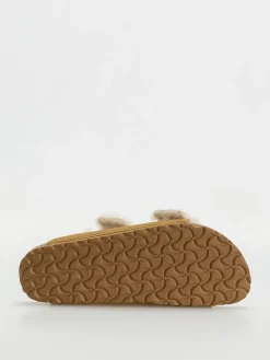 Birkenstock Arizona Fell Suede Leather Fur Narrow Wmn Flip Flops