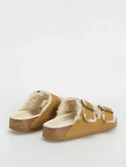 Birkenstock Arizona Fell Suede Leather Fur Narrow Wmn Flip Flops