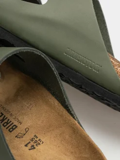 Birkenstock Arizona Natural Leather Regular Flip Flops