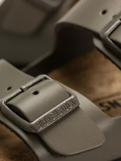 Birkenstock Arizona Natural Leather Narrow Wmn Flip Flops