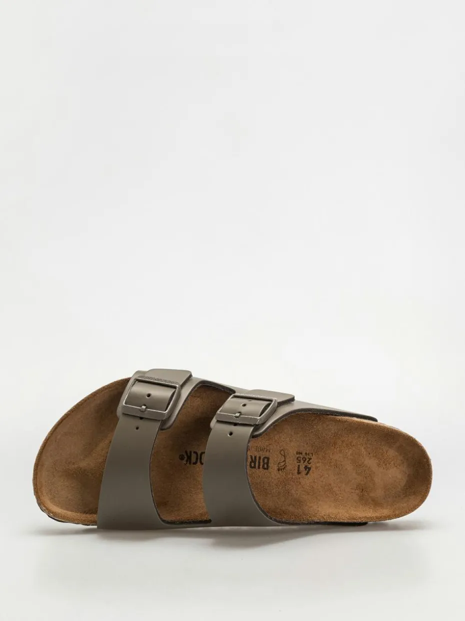 Birkenstock Arizona Natural Leather Regular Flip Flops