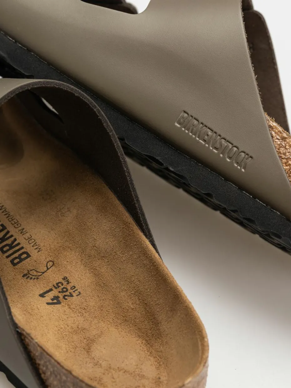 Birkenstock Arizona Natural Leather Regular Flip Flops