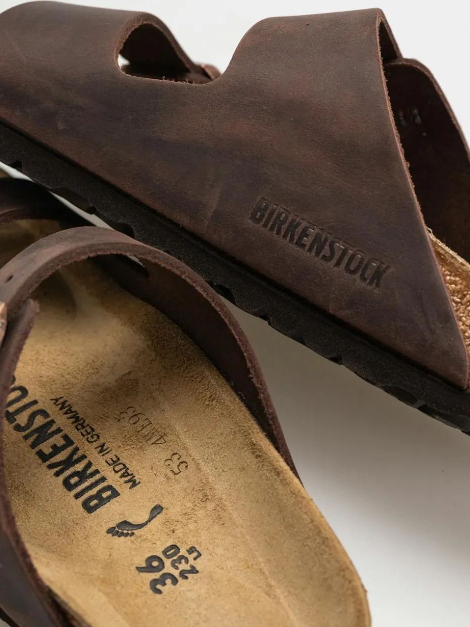 Birkenstock Arizona Oiled Leather Narrow Wmn Flip Flops