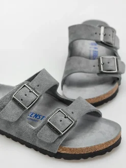 Birkenstock Arizona Suede Leather Narrow Wmn Flip Flops