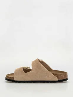 Birkenstock Arizona Suede Leather Narrow Wmn Flip Flops