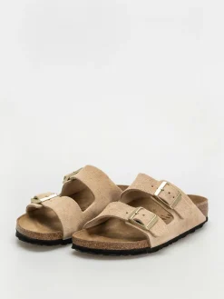 Birkenstock Arizona Suede Leather Narrow Wmn Flip Flops