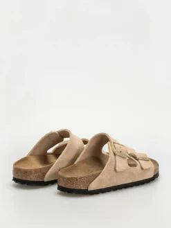 Birkenstock Arizona Suede Leather Narrow Wmn Flip Flops