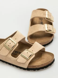 Birkenstock Arizona Suede Leather Narrow Wmn Flip Flops