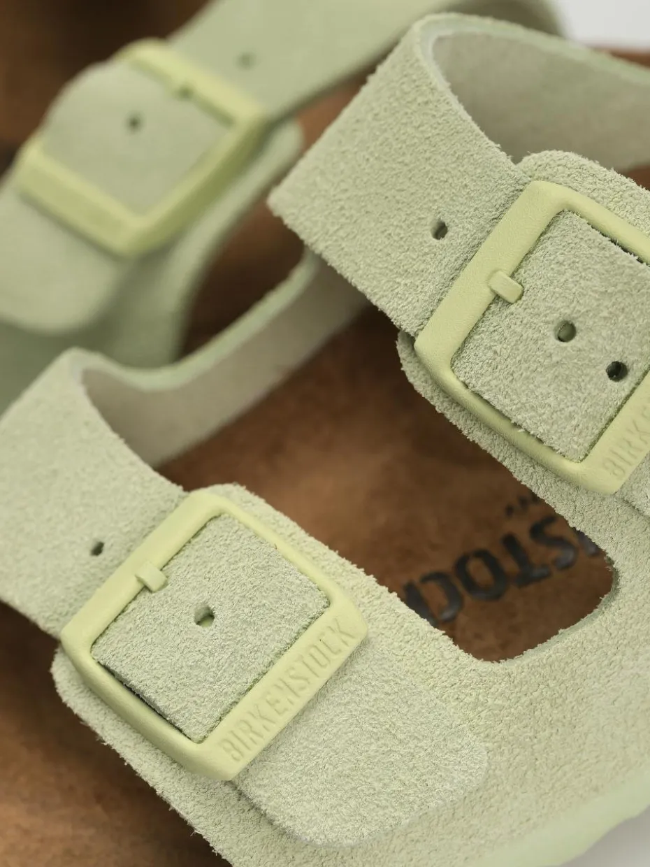 Birkenstock Arizona Suede Leather Narrow Wmn Flip Flops