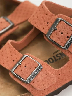 Birkenstock Arizona Suede Embossed Narrow Wmn Flip Flops