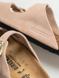 Birkenstock Arizona Suede Leather Narrow Wmn Flip Flops