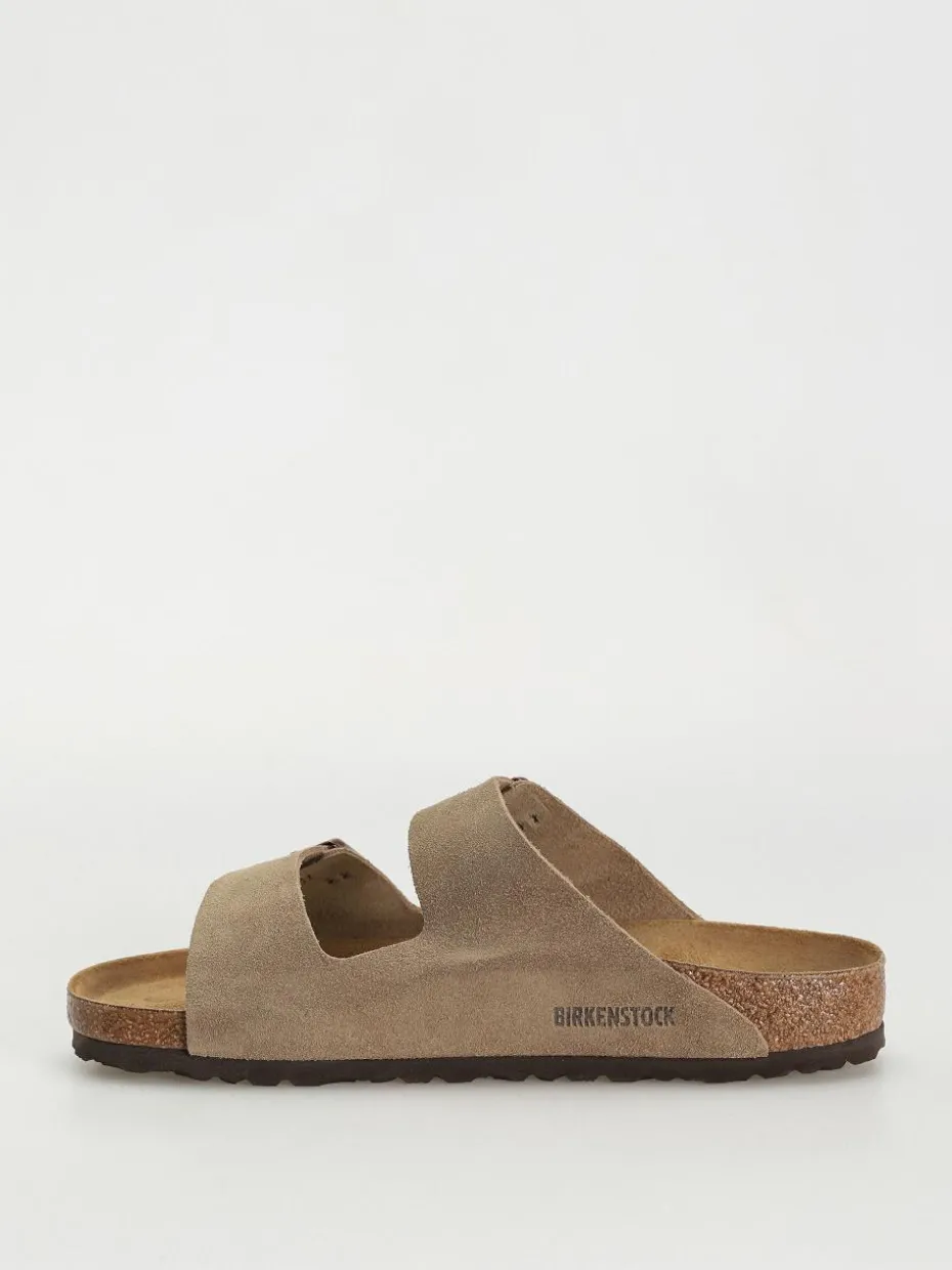 Birkenstock Arizona Suede Leather Regular Flip Flops