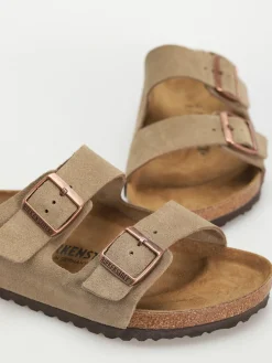 Birkenstock Arizona Suede Leather Regular Flip Flops