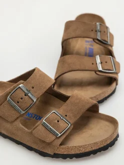 Birkenstock Arizona Suede Leather Regular Flip Flops