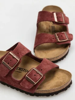 Birkenstock Arizona Suede Leather Narrow Wmn Flip Flops