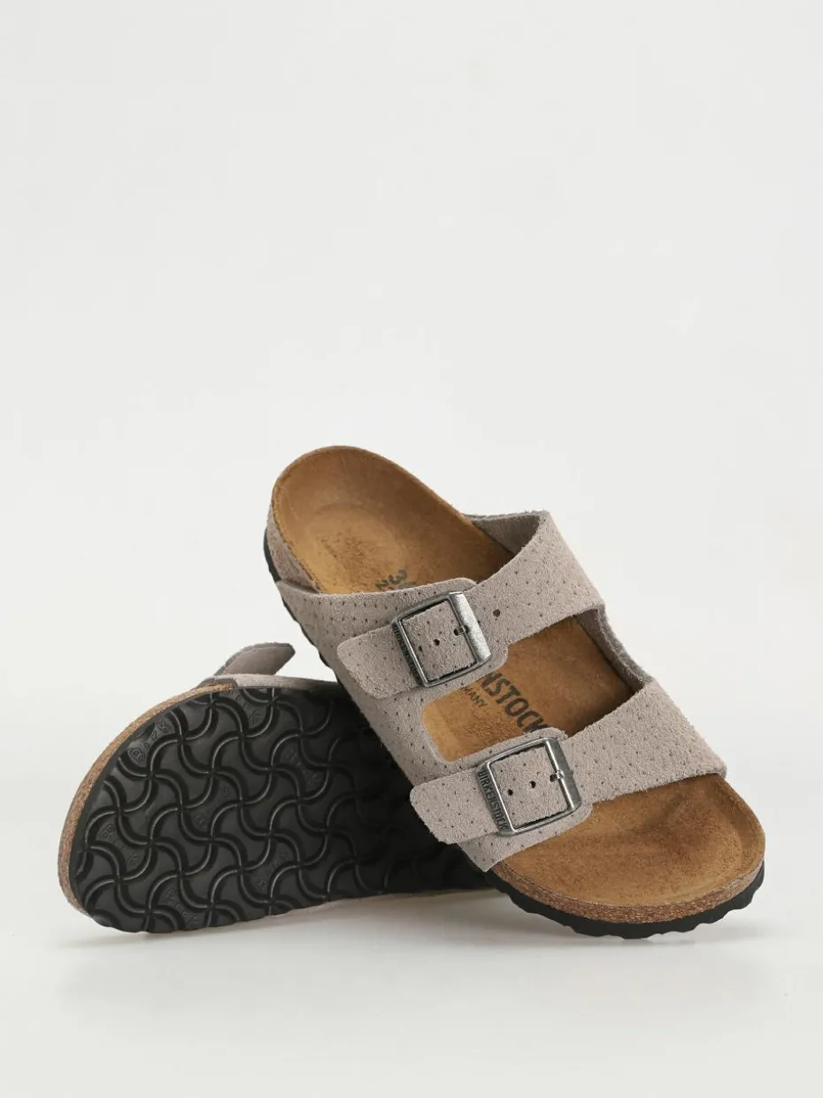 Birkenstock Arizona Suede Embossed Narrow Wmn Flip Flops