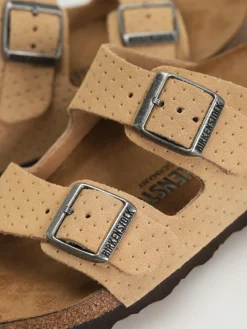 Birkenstock Arizona Suede Embossed Narrow Wmn Flip Flops