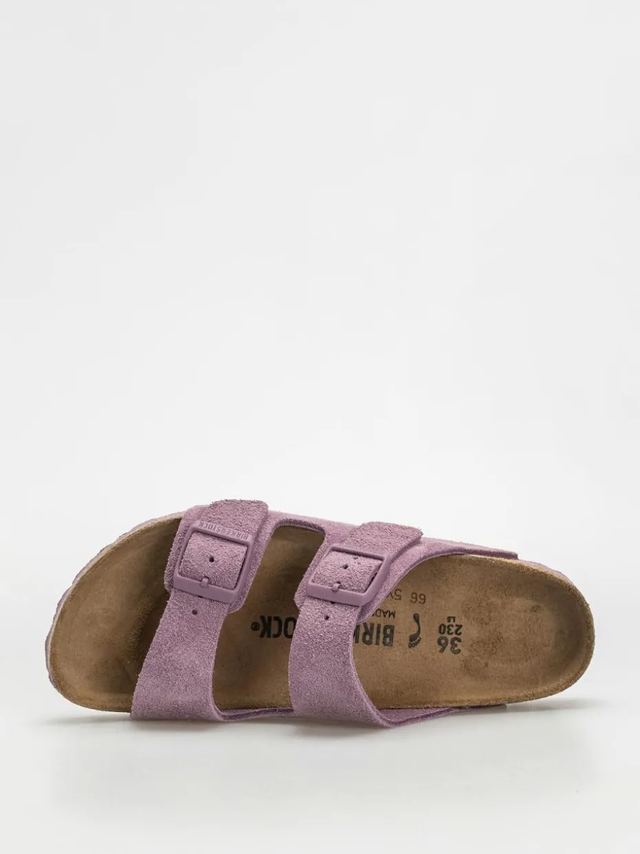 Birkenstock Arizona Suede Leather Narrow Wmn Flip Flops