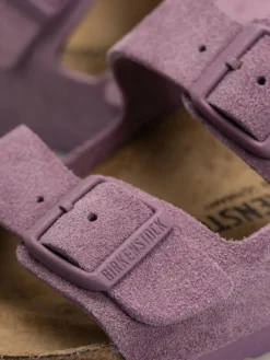 Birkenstock Arizona Suede Leather Narrow Wmn Flip Flops