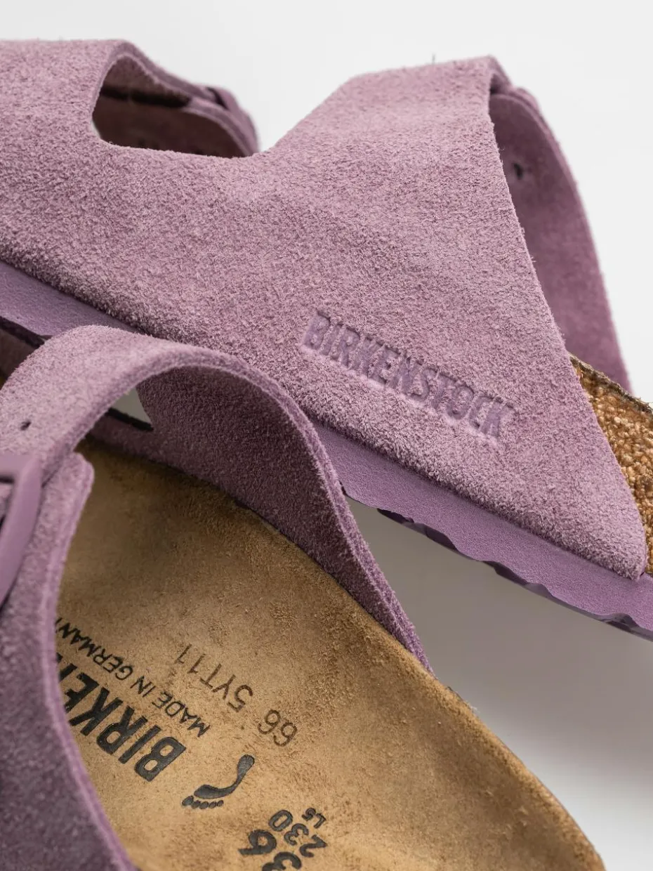 Birkenstock Arizona Suede Leather Narrow Wmn Flip Flops