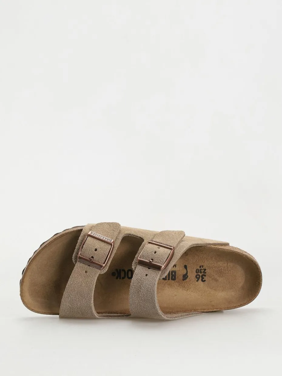 Birkenstock Arizona Suede Leather Narrow Wmn Flip Flops