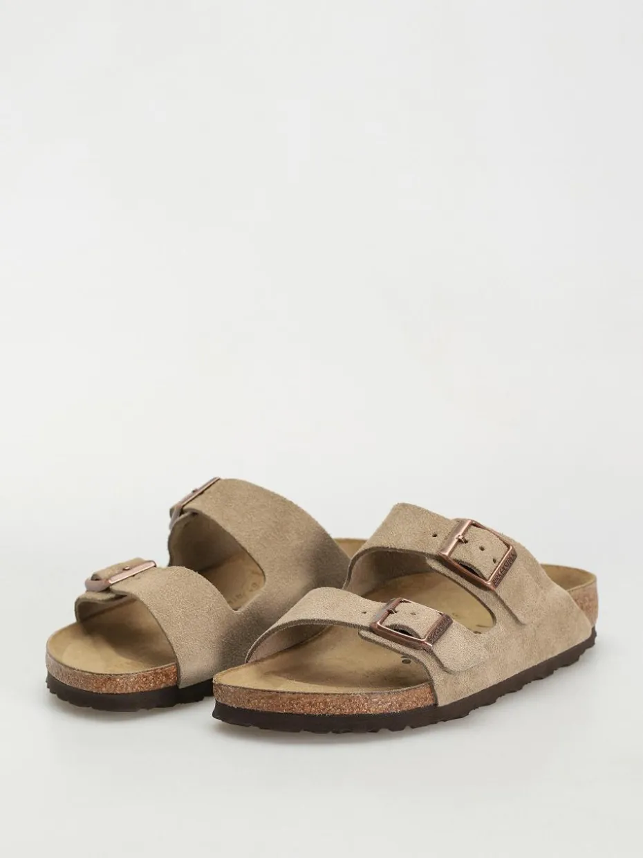 Birkenstock Arizona Suede Leather Narrow Wmn Flip Flops
