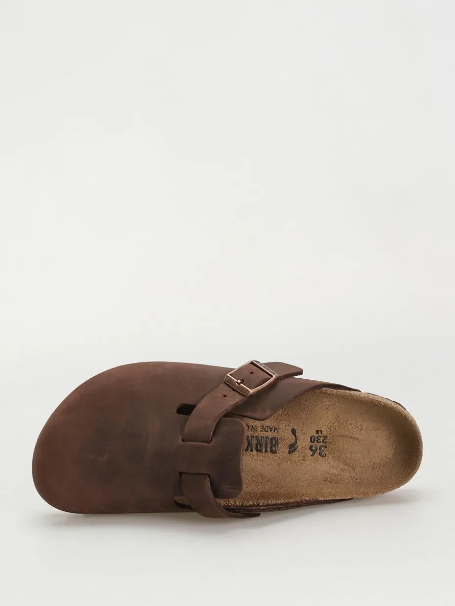 Birkenstock Boston Oiled Leather Narrow Wmn Flip Flops