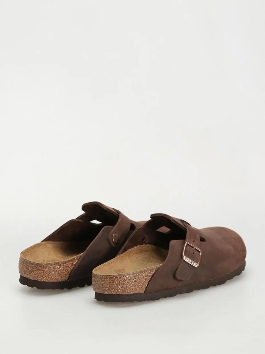 Birkenstock Boston Oiled Leather Narrow Wmn Flip Flops