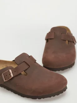 Birkenstock Boston Oiled Leather Narrow Wmn Flip Flops