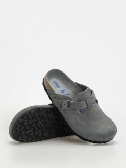 Birkenstock Boston SFB Suede Leather Narrow Wmn Flip Flops