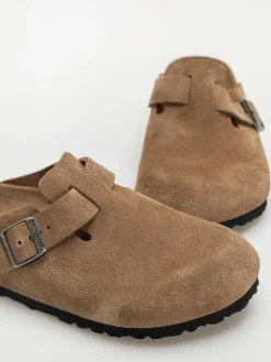 Birkenstock Boston SFB Suede Leather Regular Flip Flops