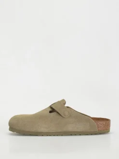Birkenstock Boston Suede Leather Regular Flip Flops