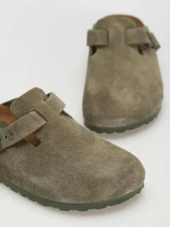 Birkenstock Boston Suede Narrow Pantoletten Wmn