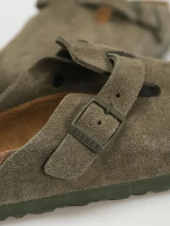 Birkenstock Boston Suede Narrow Pantoletten Wmn