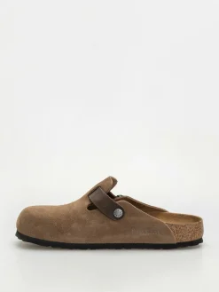 Birkenstock Boston Suede & Oiled Leather Regular Flip Flops
