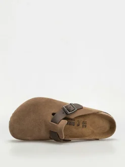 Birkenstock Boston Suede & Oiled Leather Regular Flip Flops