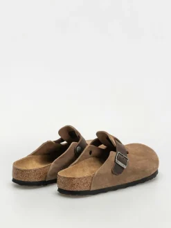 Birkenstock Boston Suede & Oiled Leather Regular Flip Flops