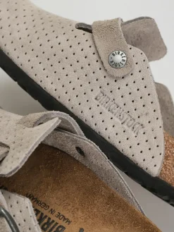 Birkenstock Boston Suede Embossed Narrow Wmn Flip Flops