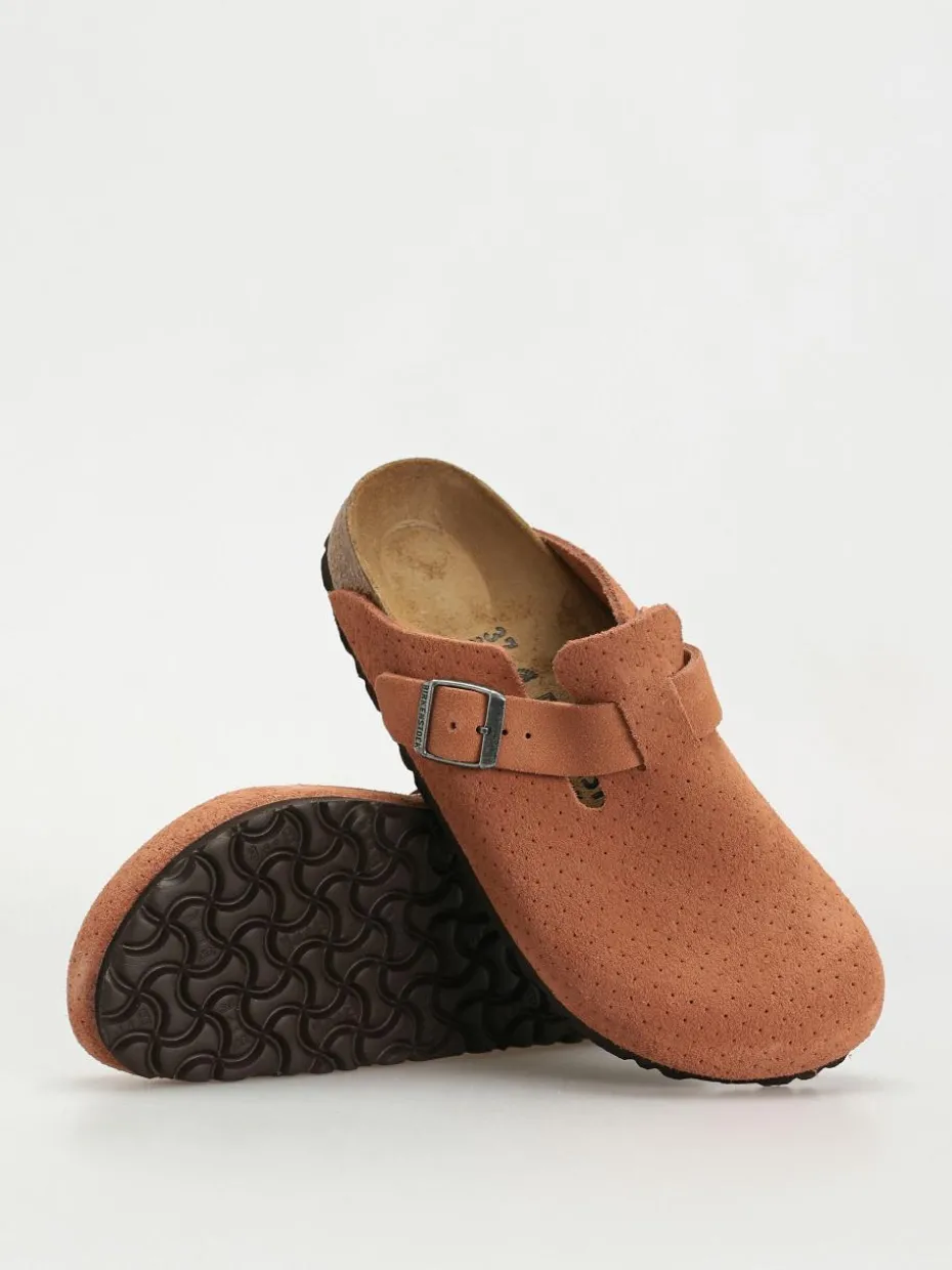 Birkenstock Boston Suede Embossed Narrow Wmn Flip Flops