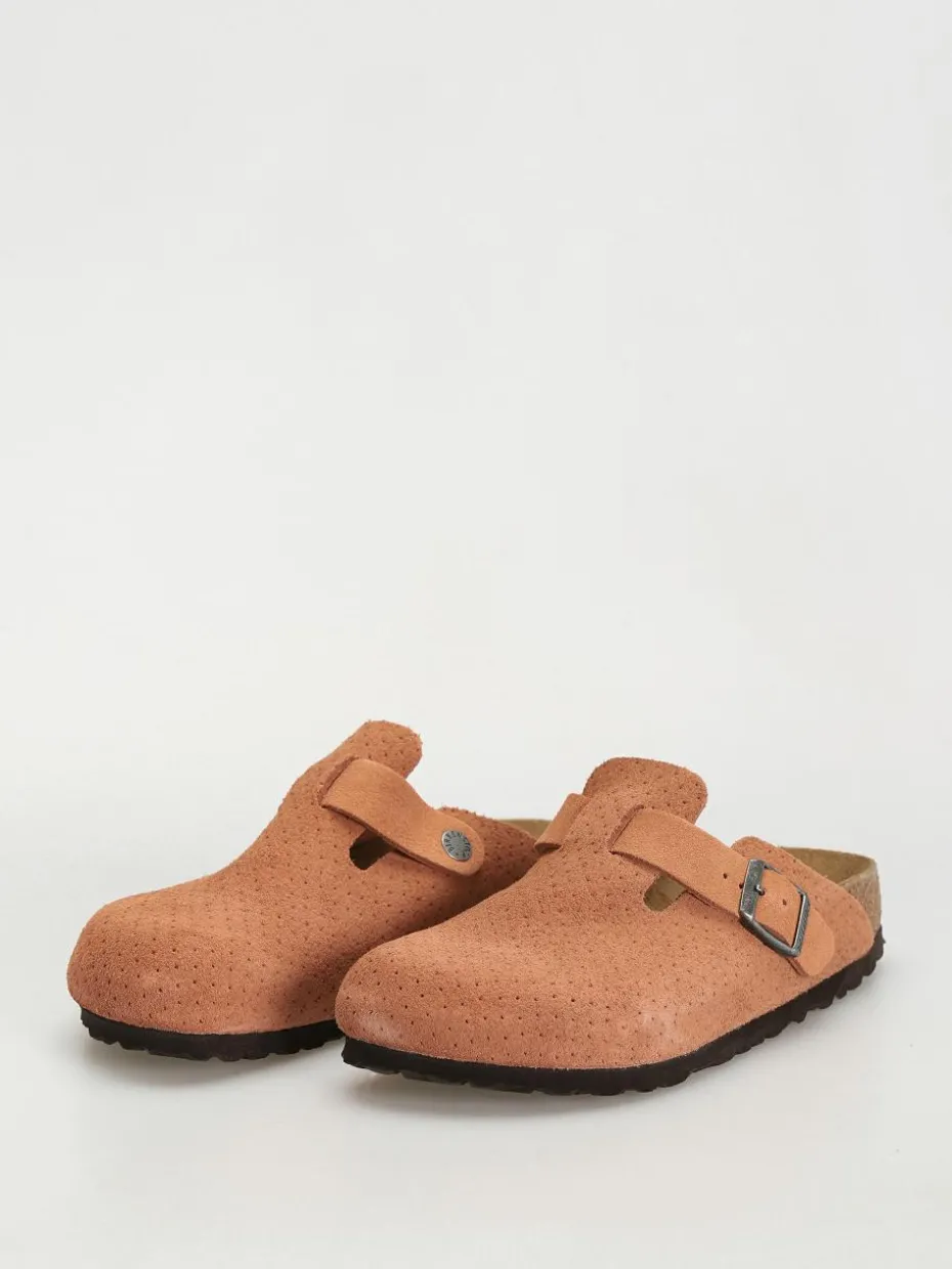 Birkenstock Boston Suede Embossed Narrow Wmn Flip Flops