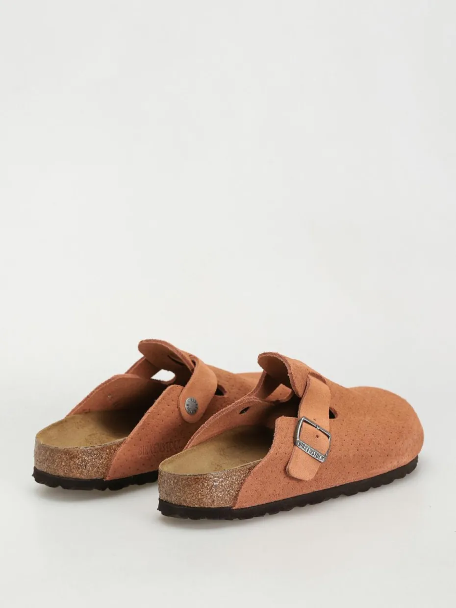 Birkenstock Boston Suede Embossed Narrow Wmn Flip Flops