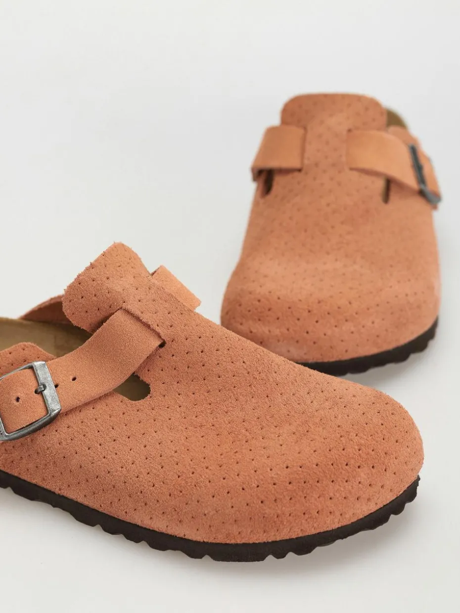 Birkenstock Boston Suede Embossed Narrow Wmn Flip Flops