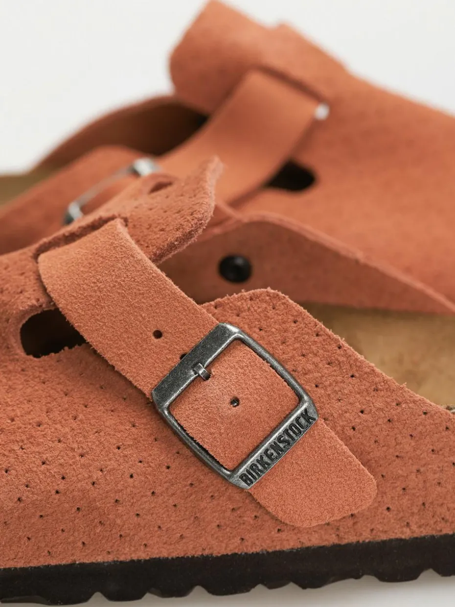 Birkenstock Boston Suede Embossed Narrow Wmn Flip Flops