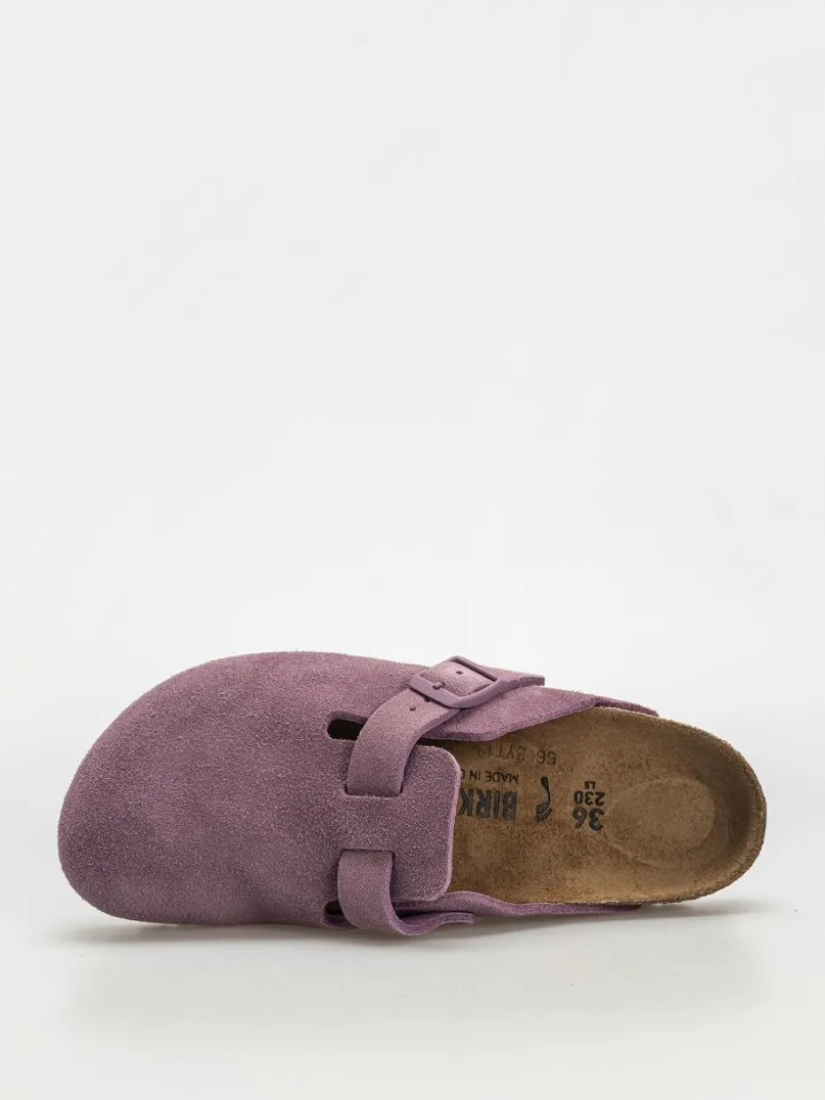 Birkenstock Boston Suede Leather Narrow Wmn Flip Flops