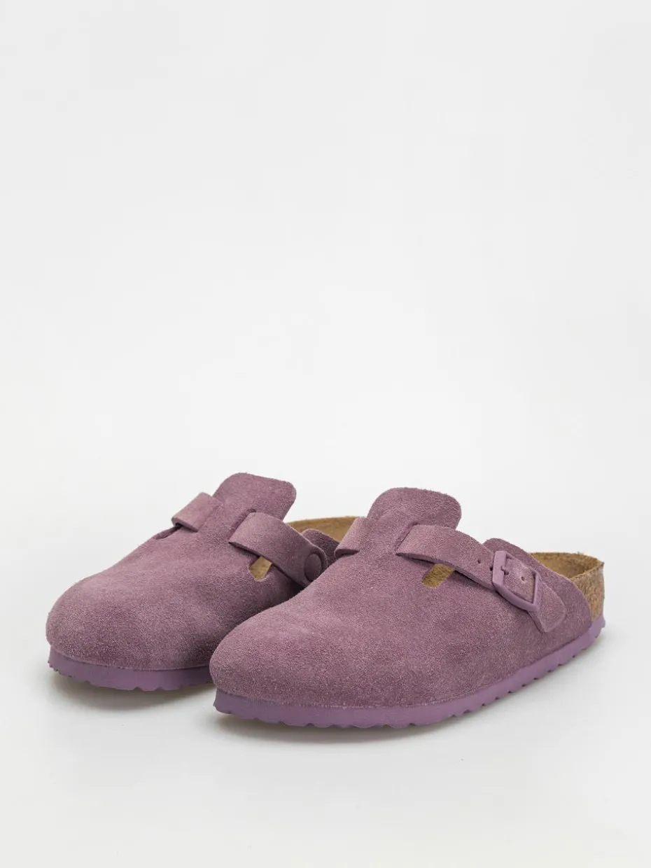 Birkenstock Boston Suede Leather Narrow Wmn Flip Flops