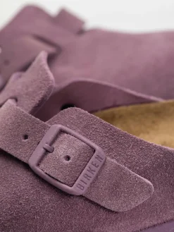 Birkenstock Boston Suede Leather Narrow Wmn Flip Flops