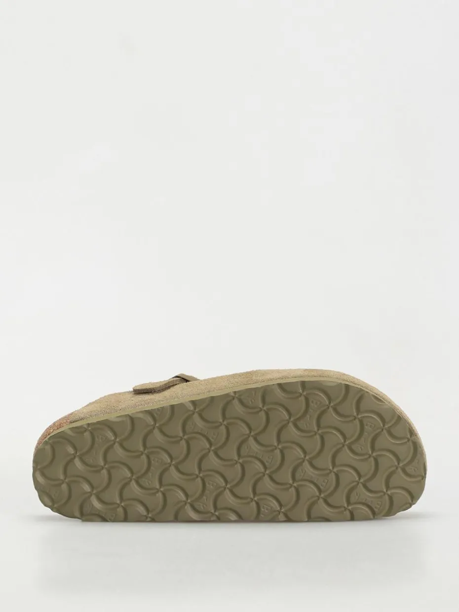 Birkenstock Boston Suede Leather Narrow Wmn Flip Flops