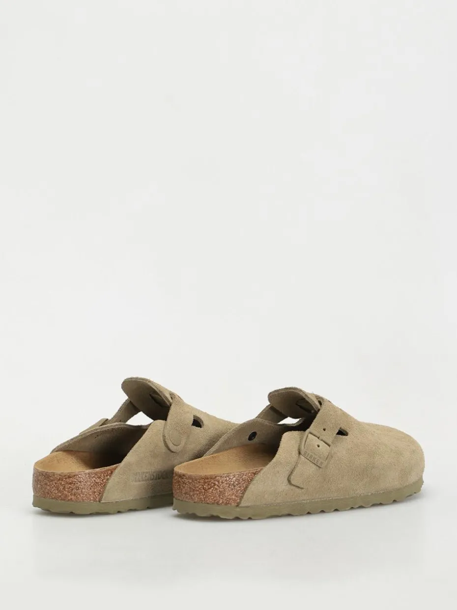 Birkenstock Boston Suede Leather Narrow Wmn Flip Flops